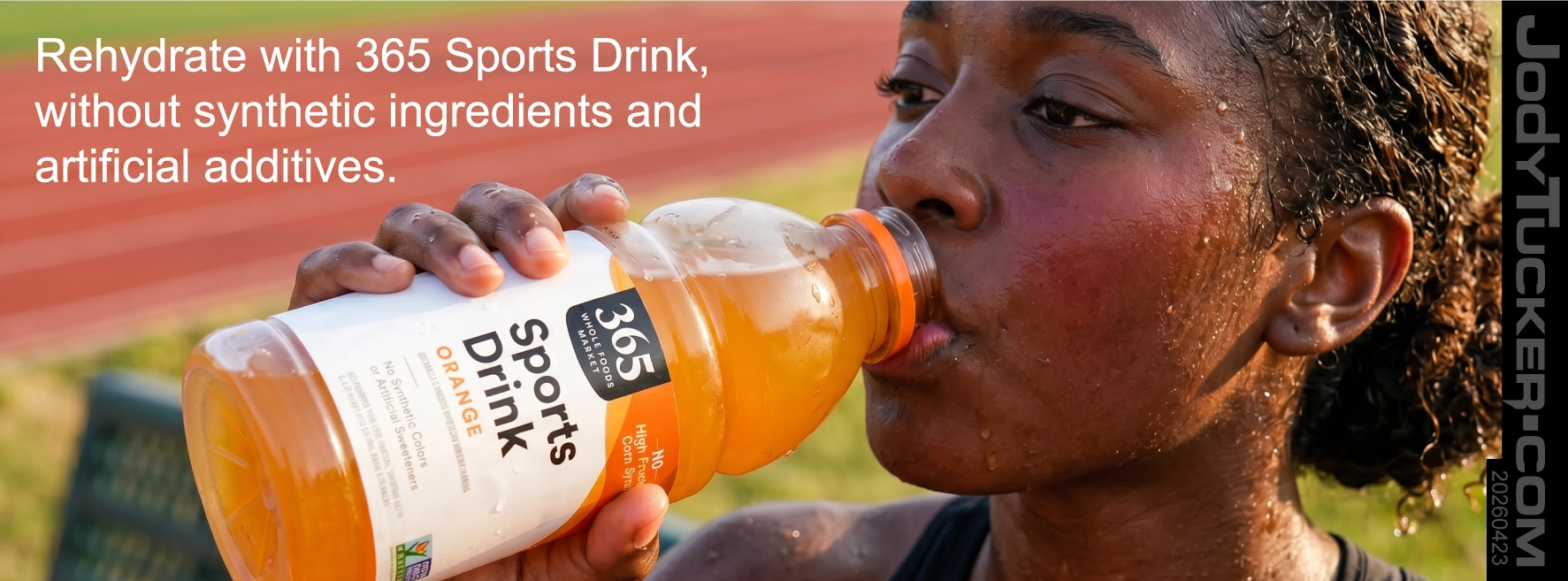Woman drinking Sports Drink.